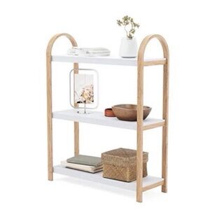 Umbra White and Tan Shelf Unit